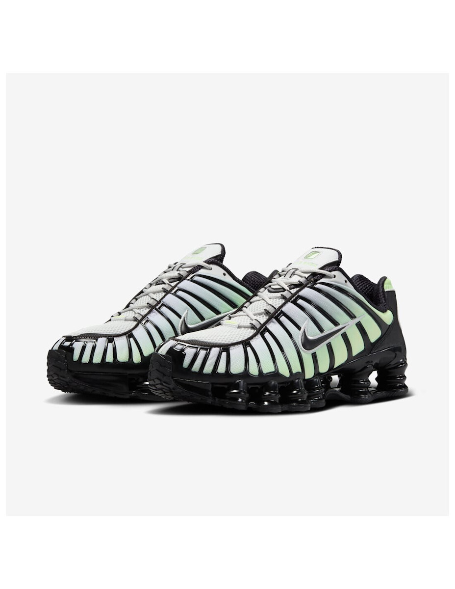 Adidași Nike Shox TL Vapor Verzi Negri Dust Foton - față Adidași Nike Shox TL Vapor Verzi Negri Dust Foton - față